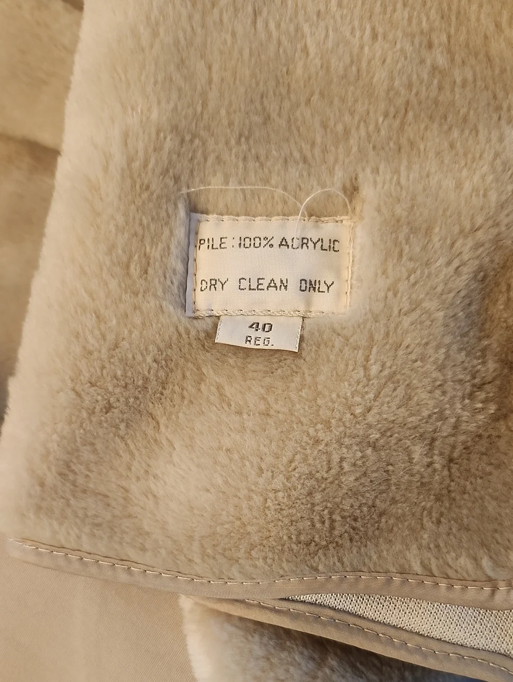 Vintage Misty Harbor Classic Men's Beige Double-Breasted Trench Coat Size 40